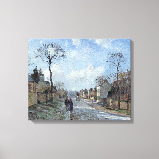 Lienzo El camino a Louveciennes, 1872 (Anverso)