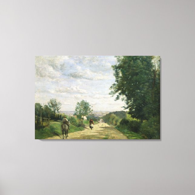 Lienzo El camino a Sevres, 1858-59 (Anverso)
