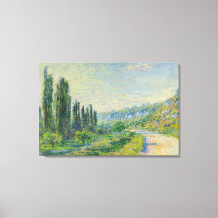 Lienzo El camino a Vétheuil (por Claude Monet)