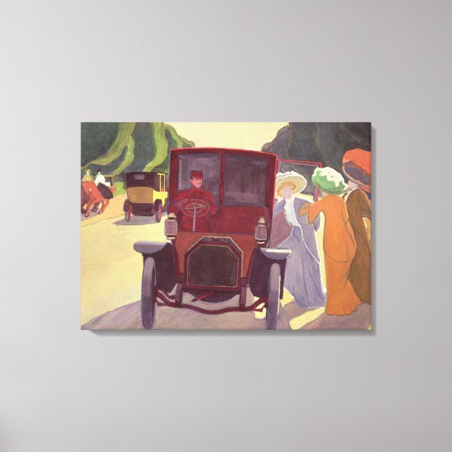 Lienzo El camino con Acacias, 1908 (Anverso)