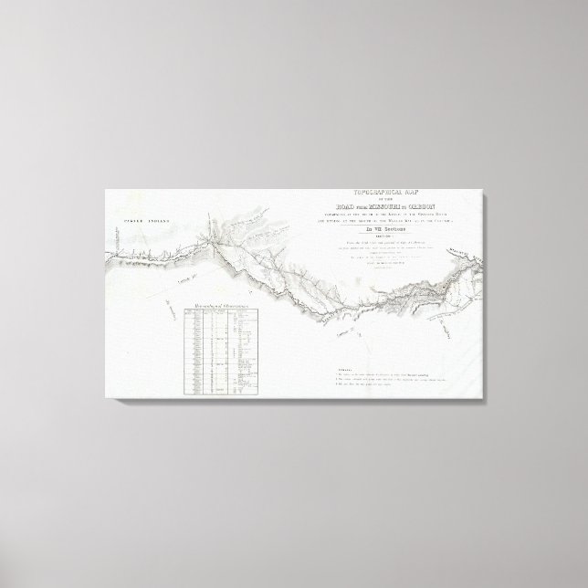 Lienzo El camino de Misuri a Oregón (Anverso)