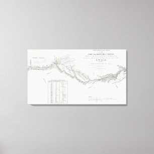 Lienzo El camino de Misuri a Oregón