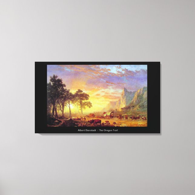 Lienzo El Camino de Oregón - Albert Bierstadt (Anverso)