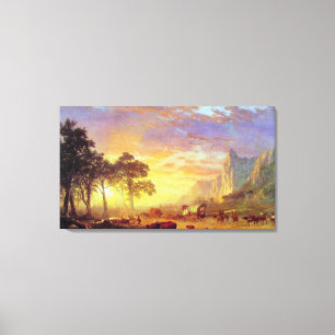 Lienzo El Camino de Oregón - Albert Bierstadt