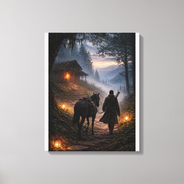 Lienzo El camino hacia la luz tranquila (Anverso)