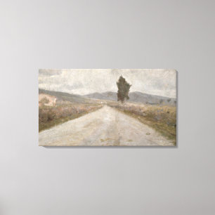 Lienzo El camino toscano, c.1899 (tablero)