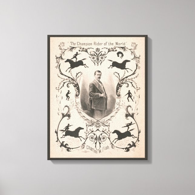 Lienzo El Campeón Del Mundo, Charles W. Fish. (Anverso)