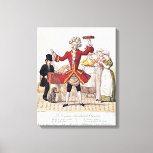 Lienzo El cantante de la calle, grabado por Alois