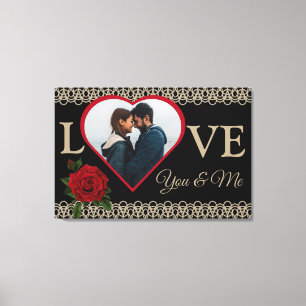 Lienzo El canvas estiradas de elegant Couple's Love You &