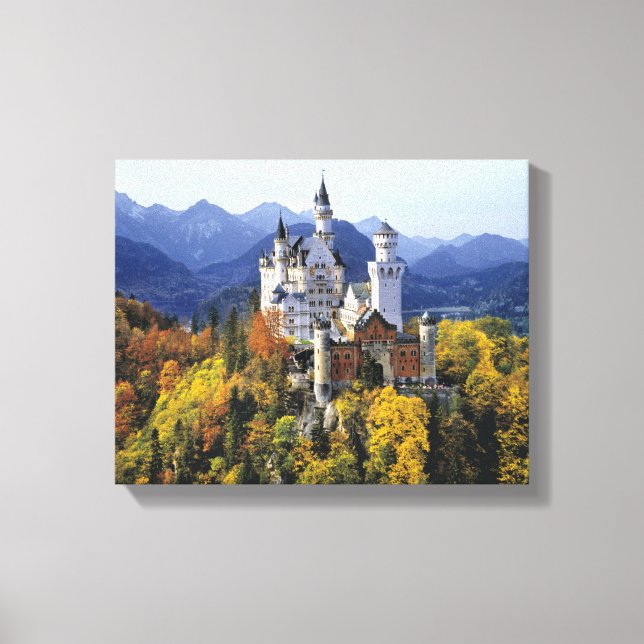 Lienzo El caprichoso Neuschwanstein es uno de tres (Anverso)
