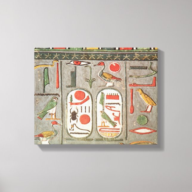 Lienzo El cartouche del rey (Anverso)