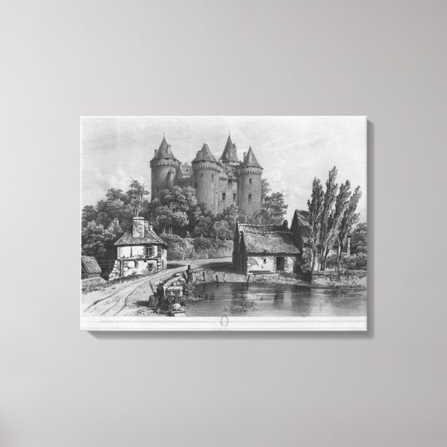 Lienzo El castillo de Combourg (Anverso)