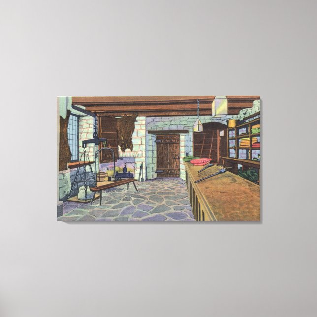 Lienzo El castillo de De Lery y la vista conmemorativa de (Anverso)