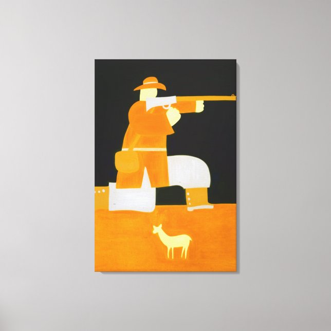 Lienzo El cazador de 1998 (Anverso)