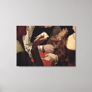 Lienzo El Cheat with the Ace of Diamonds, detalle de la