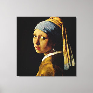Lienzo El chica con un turbante/un chica con el pendiente