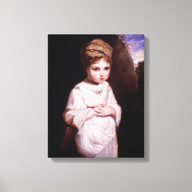 Lienzo El Chica de las fresas (Anverso)