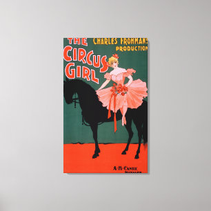 Lienzo El chica del circo - mujer en Theatrical del