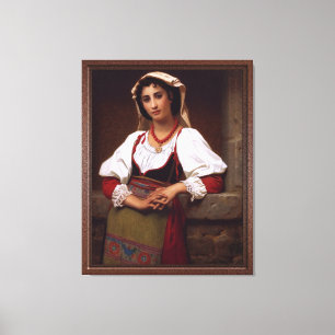 Lienzo El Chica napolitano de Hugues Merle