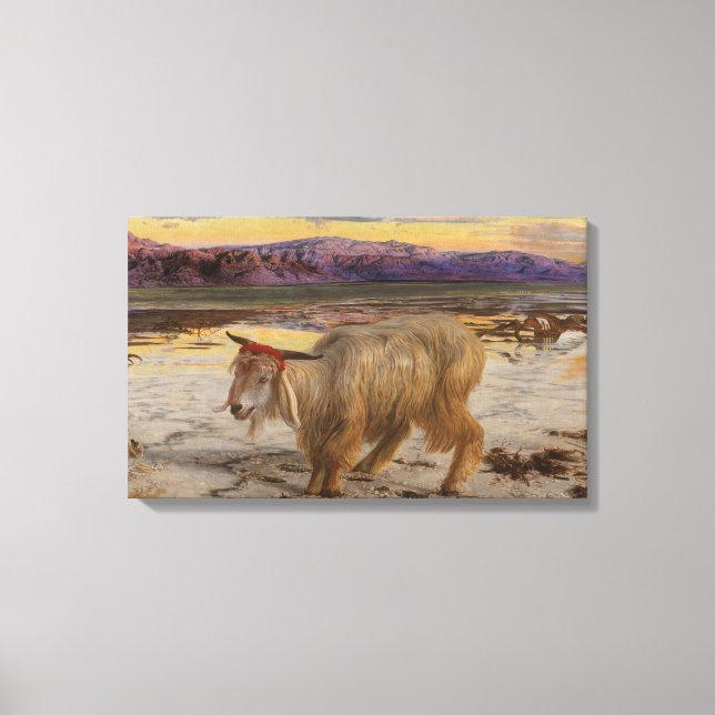 Lienzo El chivo expiatorio (por William Holman Hunt) (Anverso)