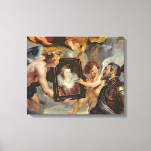 Lienzo El ciclo de Medici: Retrato de recepción de