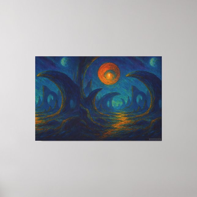 Lienzo El cielo de la caverna (Anverso)