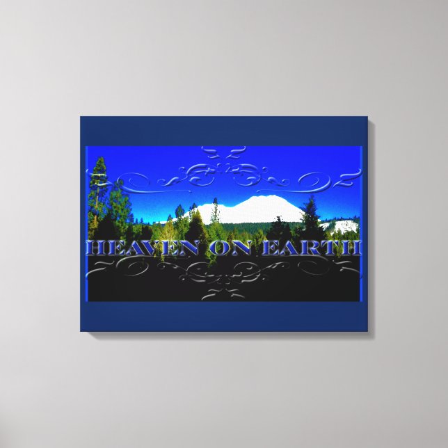 Lienzo El cielo en la Tierra | montaña de dinero (Anverso)