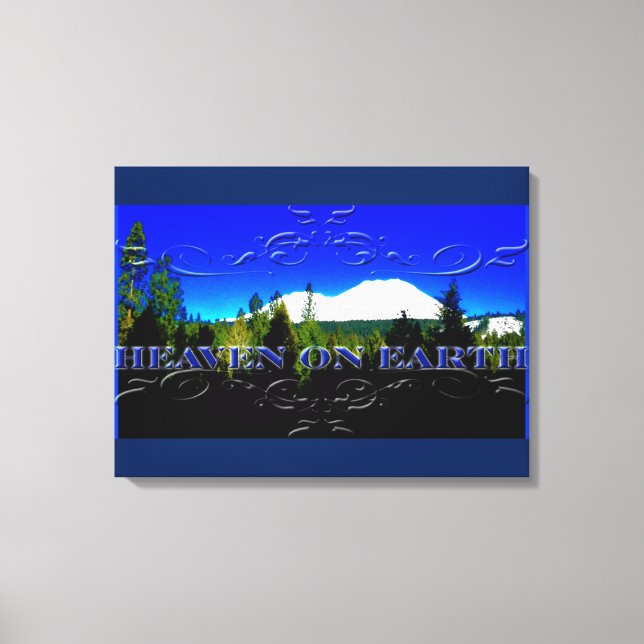 Lienzo El cielo en la Tierra | montaña de dinero (Anverso)