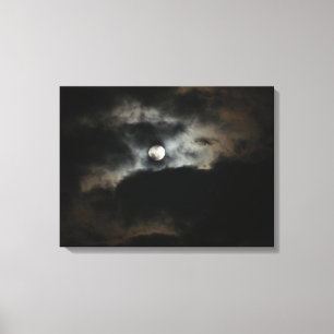 Lienzo El cielo lunar y el cielo lunar lleno de ojos