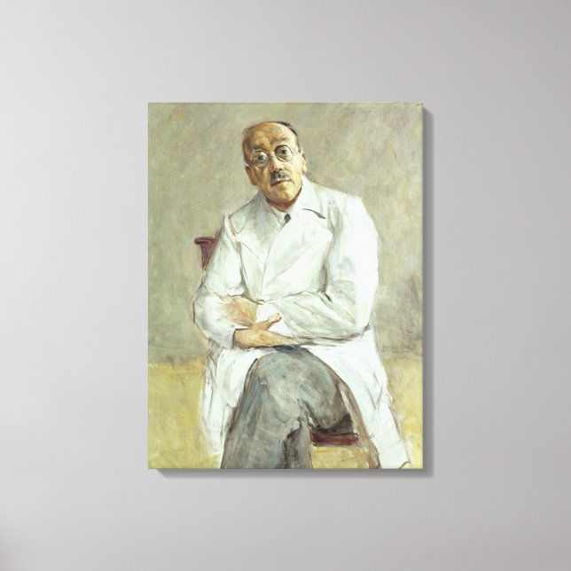 Lienzo El cirujano, Ferdinand Sauerbruch, 1932 (Anverso)