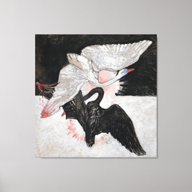 Lienzo El cisne, grupo IX, número 2 de Hilma af Klint (Anverso)