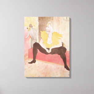 Lienzo El Clowness Cha-U-Kao asentado, 1896