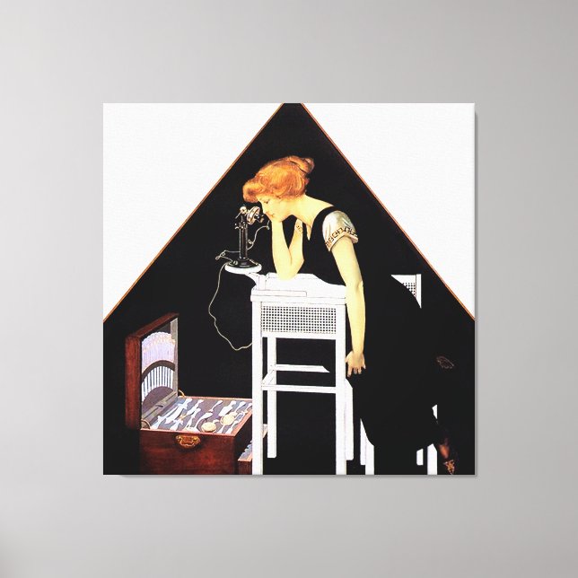 Lienzo El cofre de plata por C Coles Phillips (Anverso)