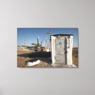 Lienzo El cohete de Soyuz poco después de la llegada