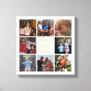 Lienzo El collage de encargo "todo de la foto de familia