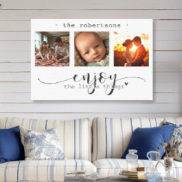 Lienzo El Collage de fotos moderno disfruta de las pequeñ