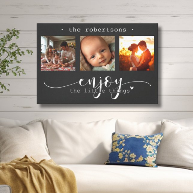 Lienzo El Collage de fotos moderno disfruta de las pequeñ (Subido por el creador)