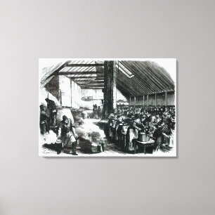 Lienzo El comedor comunitario de Spitalfields, 1867