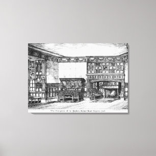 Lienzo El comedor en los Poplars