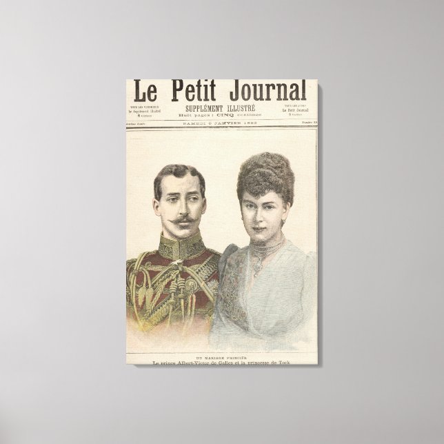 Lienzo El compromiso de Albert Victor Duke de (Anverso)