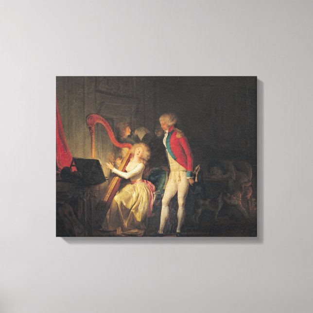 Lienzo El concierto improvisado o el precio de (Anverso)