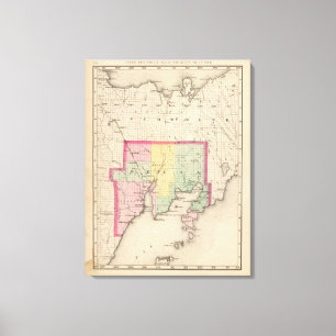Lienzo El condado de Delta Michigan