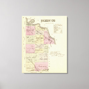 Lienzo El condado de Dixon, Nebraska