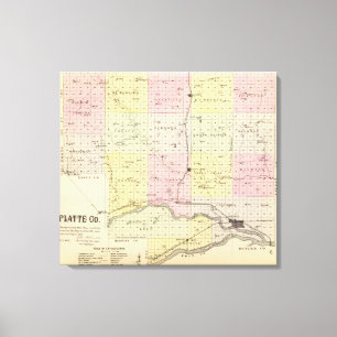 Lienzo El condado de Platte, Nebraska