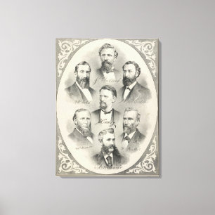 Lienzo El condado de Yolo litografió los retratos