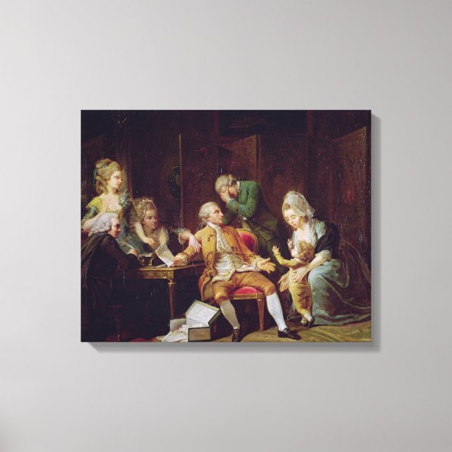 Lienzo El contrato roto (Anverso)