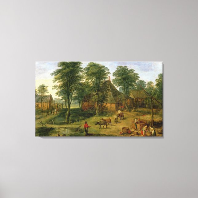 Lienzo El corral de ganado (Anverso)