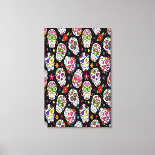 Lienzo El cráneo de azúcar asusta y intimidante con san