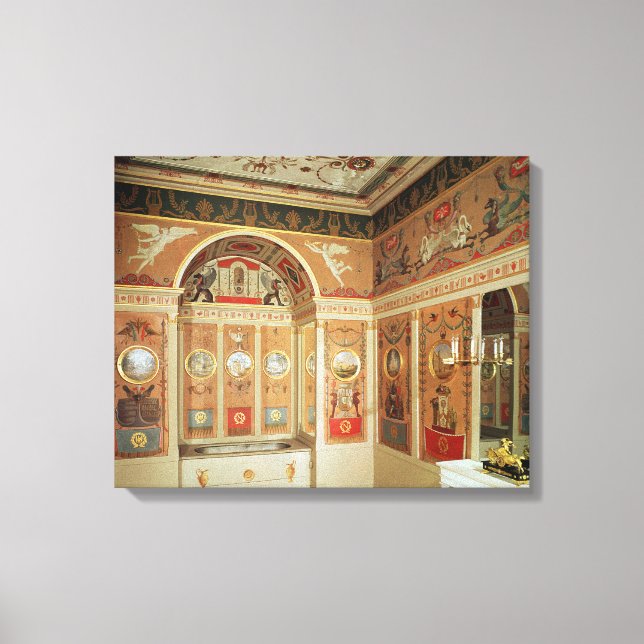 Lienzo El cuarto de baño de Napoleón, construido en 1807 (Anverso)