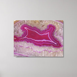 Lienzo El cuarzo pulido Geode de la ágata hace frente